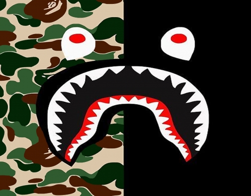 Shark Bape Camo Military Bicolor handyhüllen