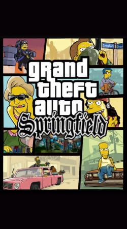Simpsons Springfield Feat GTA handyhüllen