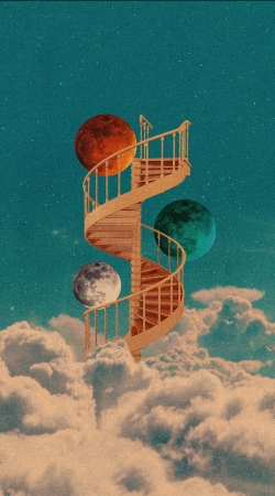 Stairway to the moon handyhüllen