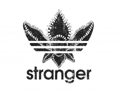 Stranger Things Demogorgon Monster JOKE Adidas Parodie Logo Serie TV handyhüllen