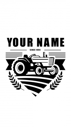 Tractor Farm Logo Custom handyhüllen
