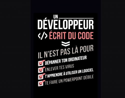 Un developpeur ecrit du code Stop handyhüllen