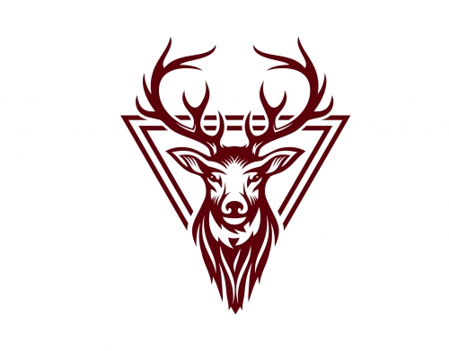 Vintage deer hunter logo handyhüllen