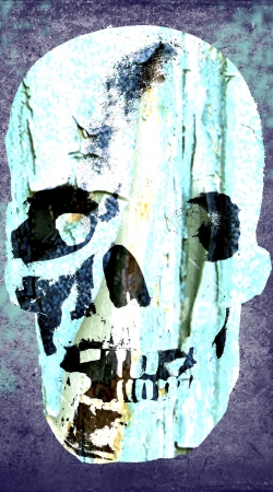 Vintage Blue Skull handyhüllen
