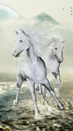 White Horses On The Beach handyhüllen