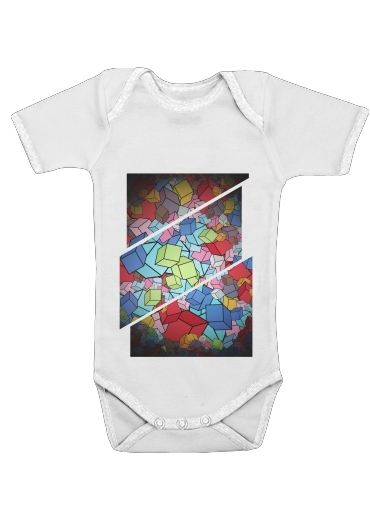 Onesies Baby Abstract Cool Cubes