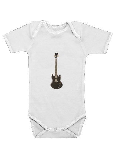 Onesies Baby AcDc Guitare Gibson Angus