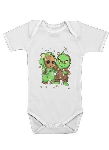 Onesies Baby  Baby Groot and Grinch Christmas