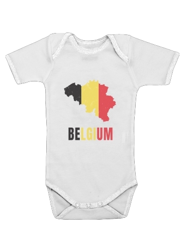 Belgium Flag für Baby Body