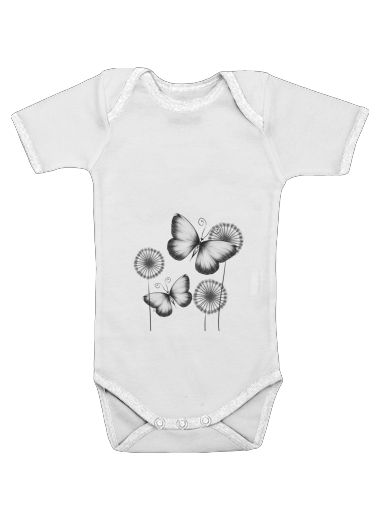 Butterflies Dandelion für Baby Body
