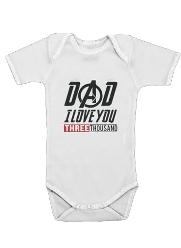 Dad i love you three thousand Avengers Endgame für Baby Body