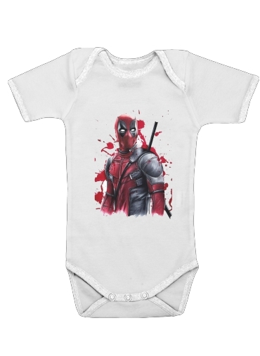 Onesies Baby Deadpool Painting