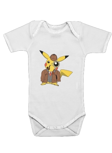 Detective Pikachu x Sherlock für Baby Body