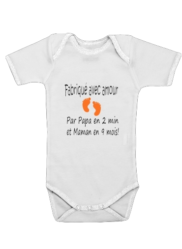Fabriquer avec amour Papa en 2 min et maman en 9 mois für Baby Body