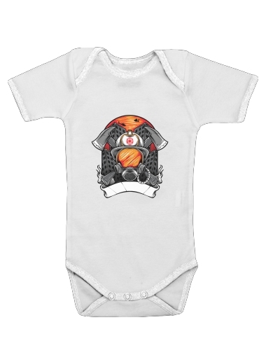 Fire Fighter Custom Text für Baby Body