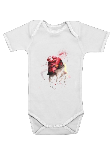 Hellboy Watercolor Art für Baby Body