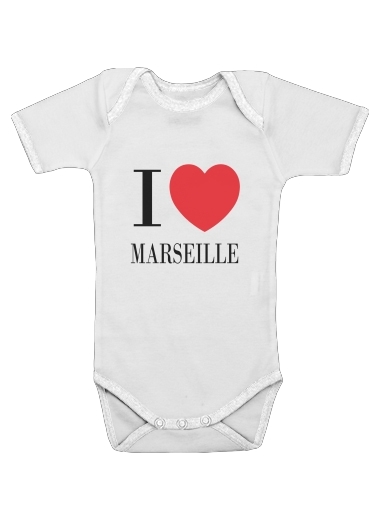 I love Marseille für Baby Body