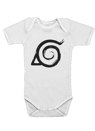 Konoha Symbol Grunge art für Baby Body