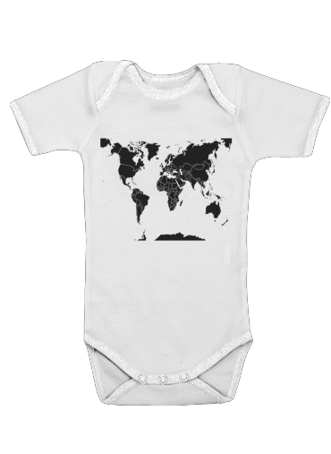 Weltkarte Welt für Baby Body