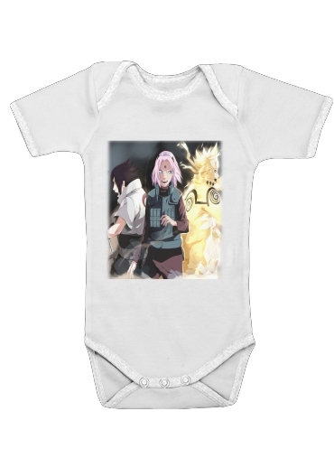 Naruto Sakura Sasuke Team7 für Baby Body