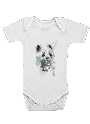 Panda Watercolor für Baby Body
