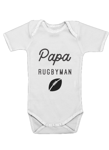 Papa Rugbyman für Baby Body