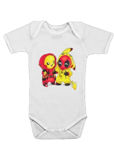 Pikachu x Deadpool für Baby Body
