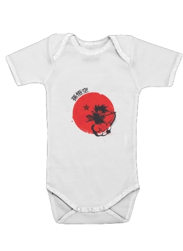Onesies Baby Red Sun Young Monkey