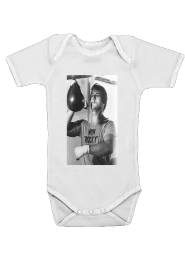 Onesies Baby Rocky Balboa Schlagball-Training