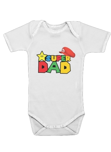 Super Dad Mario humour für Baby Body