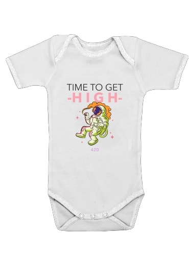 Onesies Baby Time to get high WEED