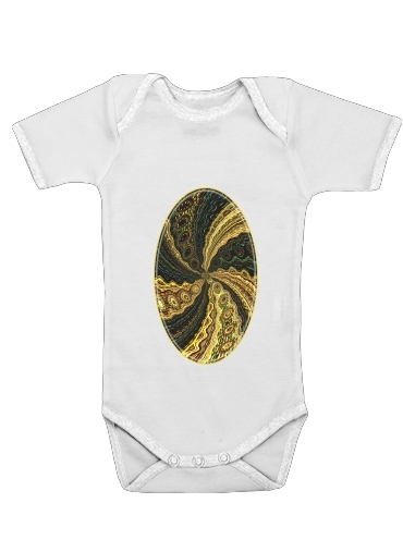 Onesies Baby Twirl and Twist black and gold