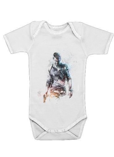 Uncharted Nathan Drake Watercolor Art für Baby Body