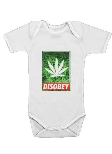 Weed Cannabis Disobey für Baby Body
