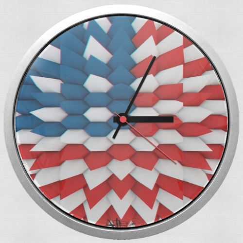 3D Poly USA flag für Wanduhr