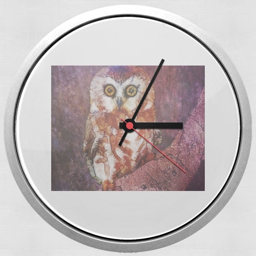 abstract cute owl für Wanduhr