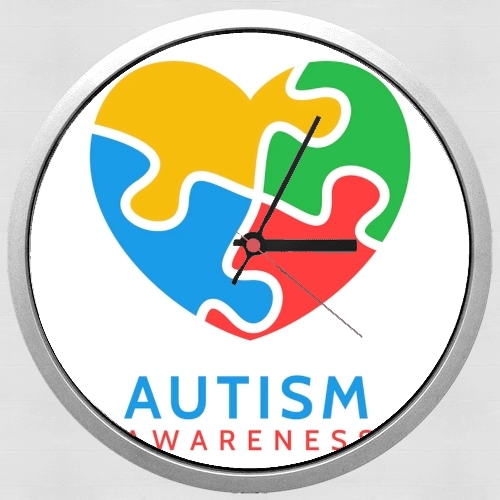 Autisme Awareness für Wanduhr