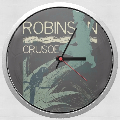 Book Collection: Robinson Crusoe für Wanduhr