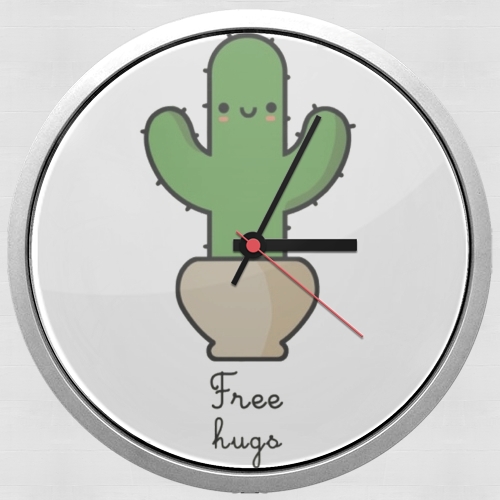 Cactus Free Hugs für Wanduhr