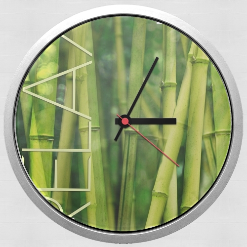 green bamboo für Wanduhr