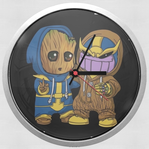 Groot x Thanos für Wanduhr