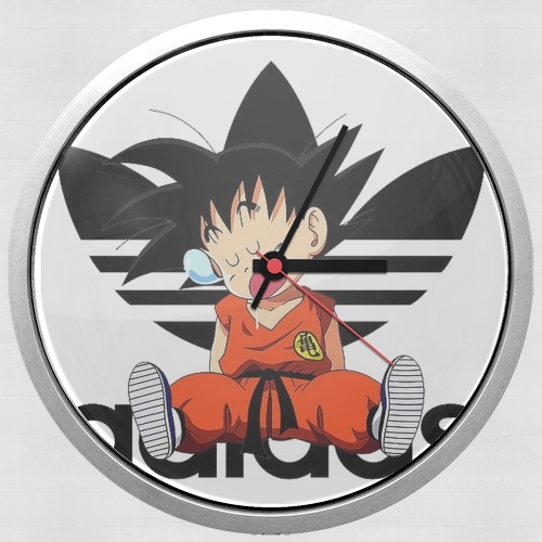 Kid Goku Adidas Joke für Wanduhr
