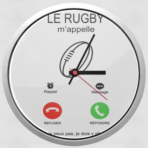 Le rugby mappelle für Wanduhr