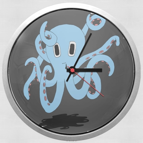 octopus Blue cartoon für Wanduhr