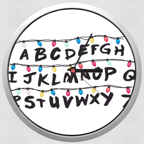 Stranger Things Lampion Alphabet Inspiration für Wanduhr