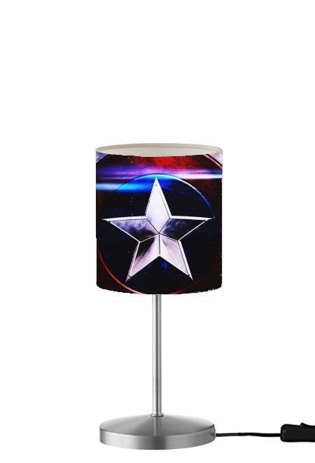 Captain America Shield für Tisch- / Nachttischlampe