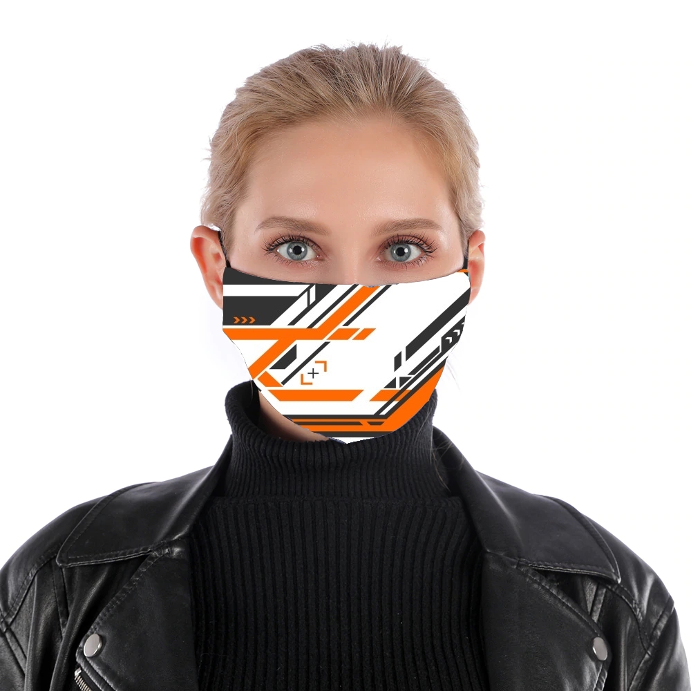 Asiimov Counter Strike Weapon für Nase Mund Maske