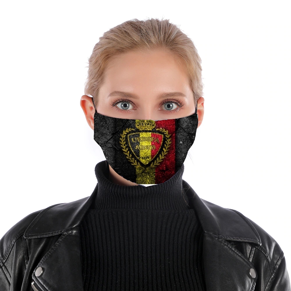 Belgium Football 2018 für Nase Mund Maske