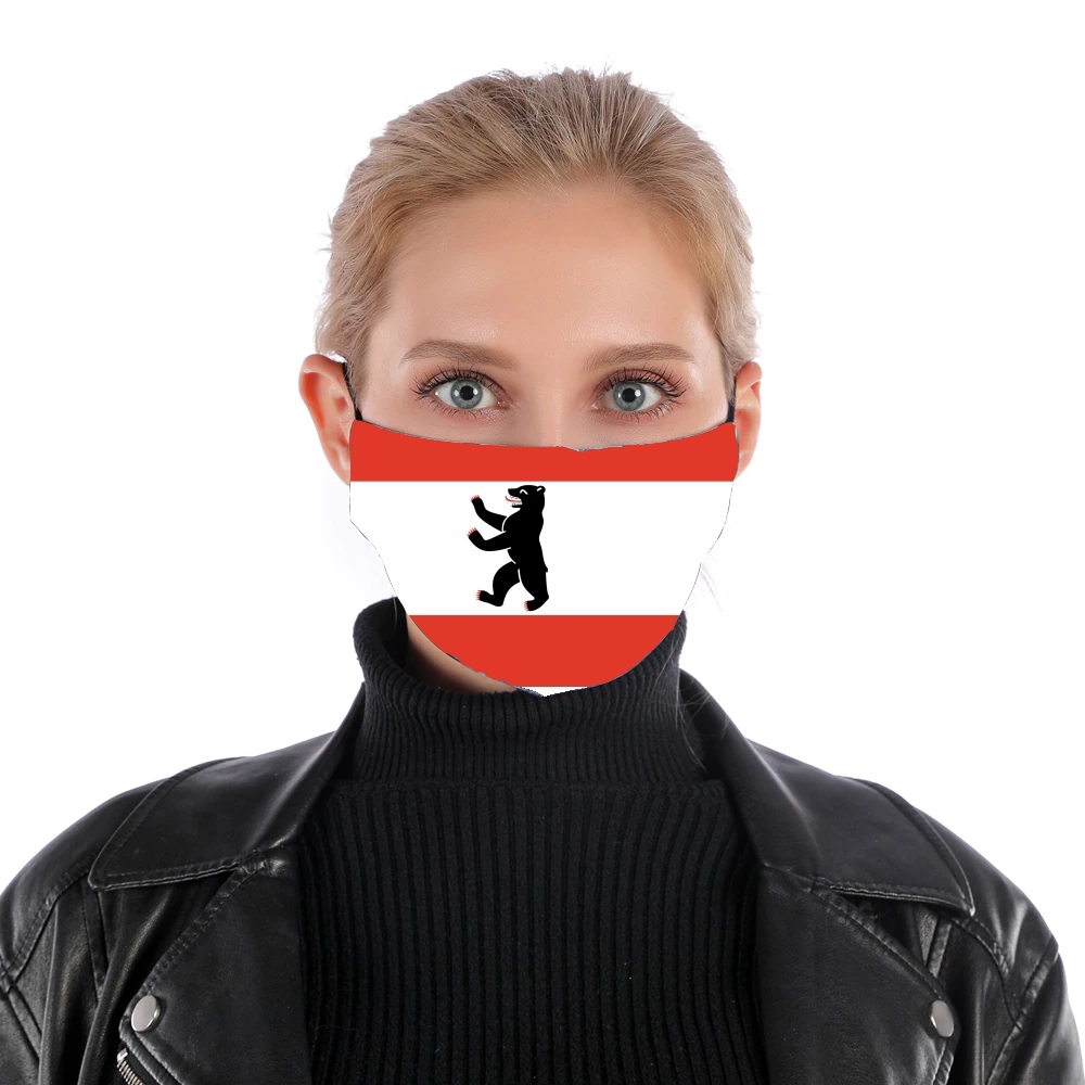 Berlin Flag für Nase Mund Maske