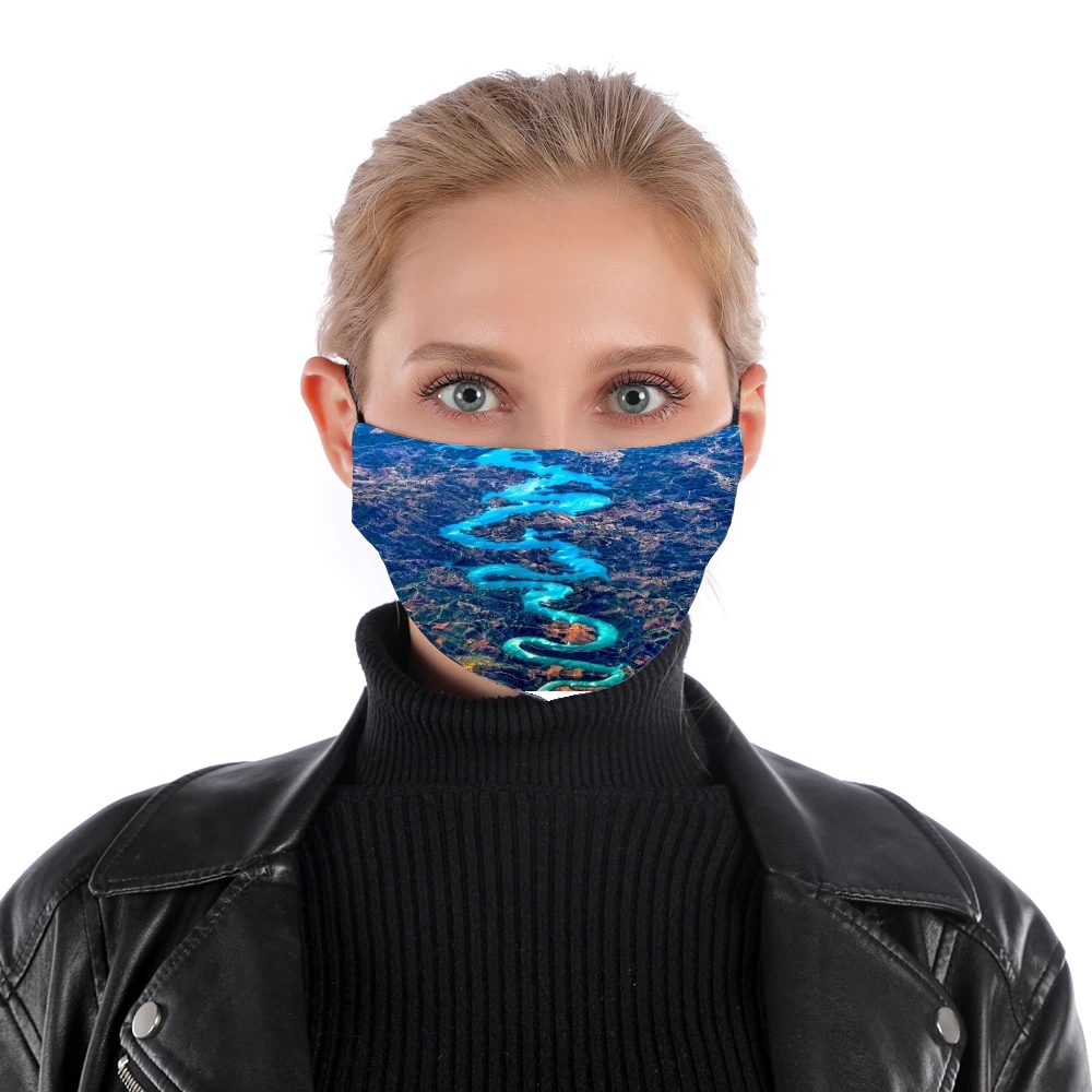 Blue dragon river portugal für Nase Mund Maske